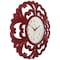 Infinity Instruments Wisteria 15.5 in. Wall Clock, Red 20331RD-4561 - alternate 2